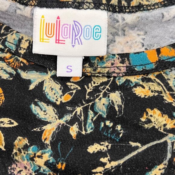 LuLaRoe Carly Swing Dress High Low Floral Small Polyester Women's - Picture 4 of 4